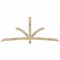Ekena Millwork Davenport Rough Sawn Timber Gable Bracket, Douglas Fir, 96"W x 40"H x 2"D x 4"F, 10/12 Pitch GBW096X40X0204DAV00RDF - alternate 1